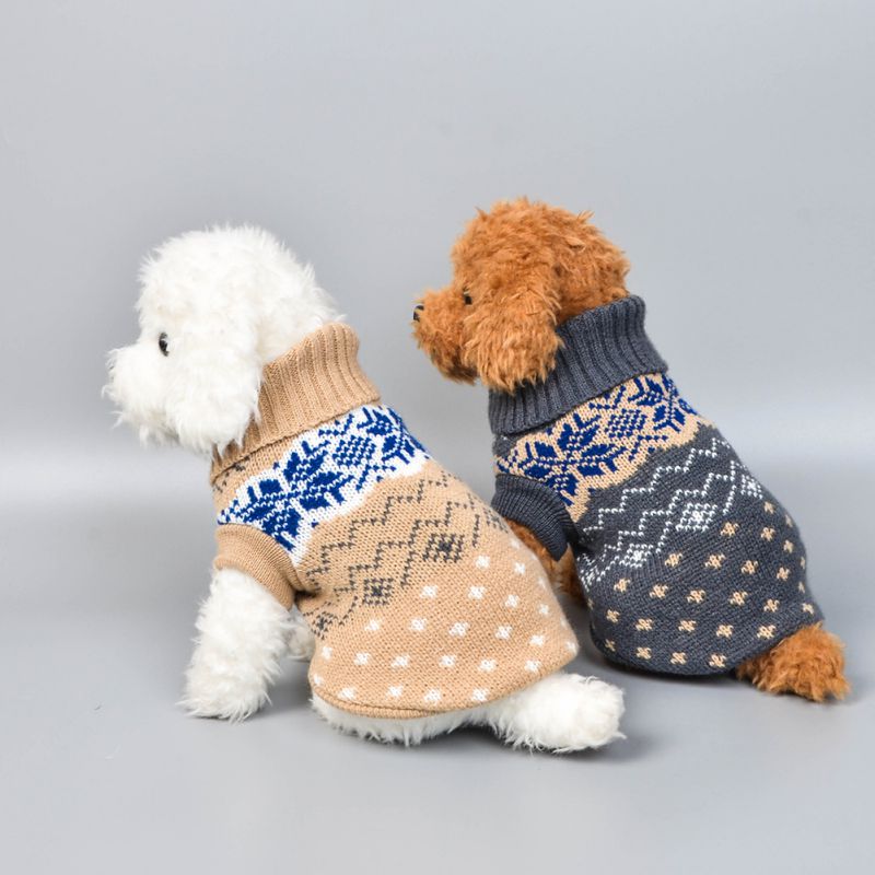 1Pc Winter Dog Sweater Small Dog Clothes Puppy Sweater For Pet Dog